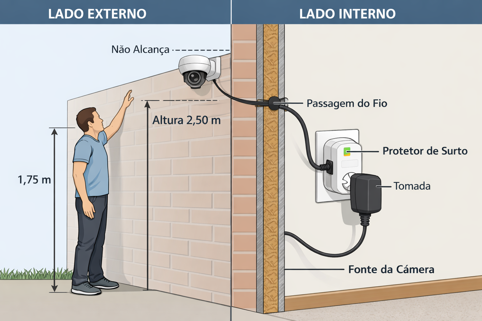 Instalação Blindada-Como fixar sua câmera e não dar chance para o azar!